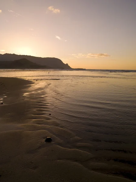 一片沙滩，kaui 夏威夷 — 图库照片