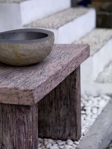 Bowl And Stool — Stock Photo, Image