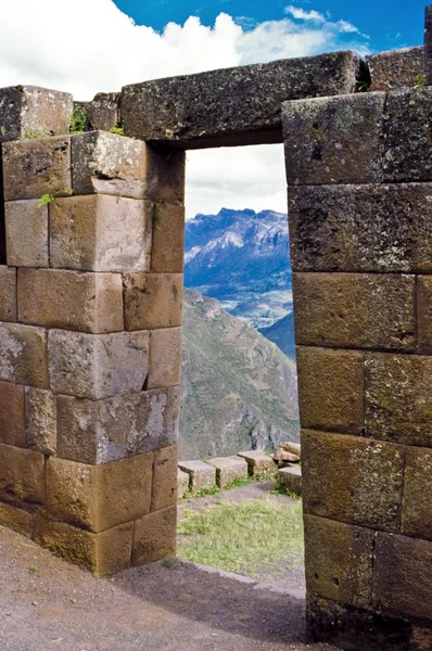 İnkalar, peru, Güney Amerika, taş köprü kutsal vadi — Stok fotoğraf