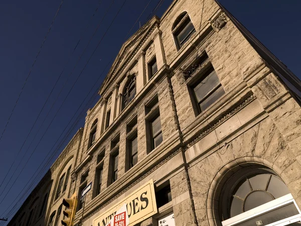 Historické budovy, výměna district, winnipeg, manitoba, Kanada — Stock fotografie