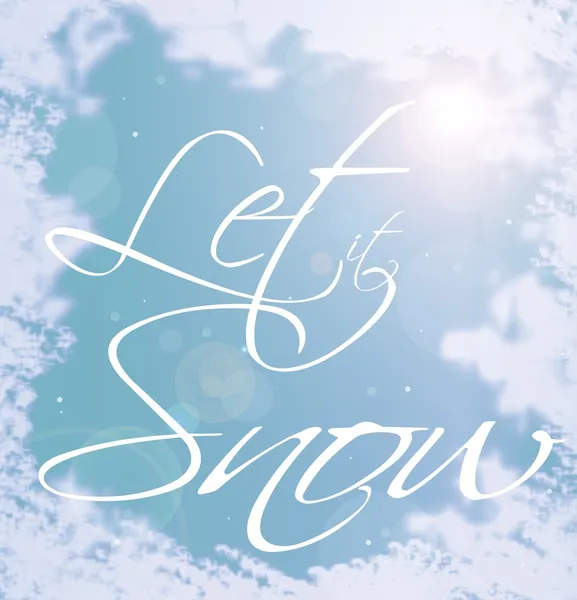 Escritura decorativa (Let It Snow ) —  Fotos de Stock
