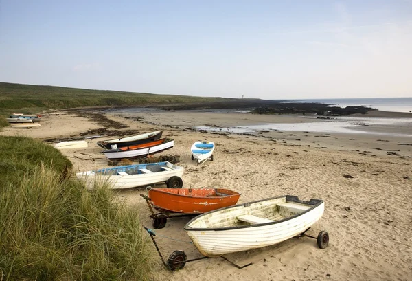 Boats on beach — Stock Photo, Image