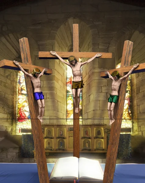 Jezus aan het kruis — Stockfoto