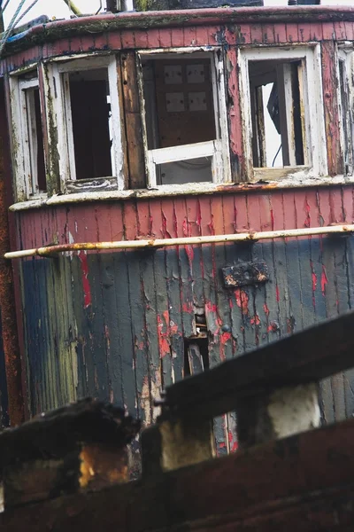 Barco abandonado — Fotografia de Stock