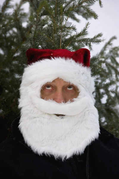 Man verkleed als santa claus — Stockfoto