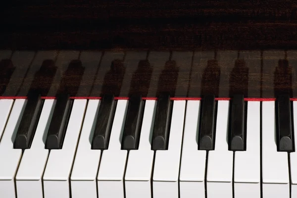 Closeup de piano — Fotografia de Stock