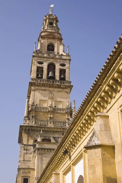 Cordoba, provincie cordoba, Španělsko. Torre del alminar Velké mešity — Stock fotografie