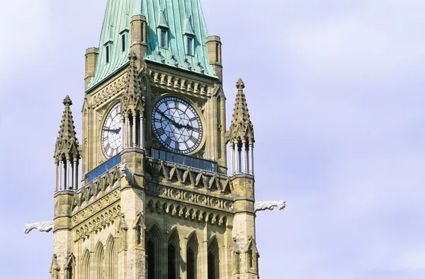 Peace Tower, The Centre Block, Parliament Hill, Ottawa, Canadá — Fotografia de Stock
