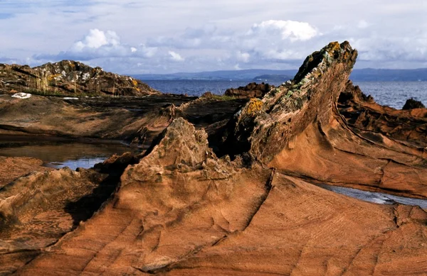 Mesetas de roca en las Highlands, Escocia — Foto de Stock