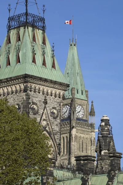 Mír věž, budovy parlamentu, ottawa, ontario, Kanada — Stock fotografie