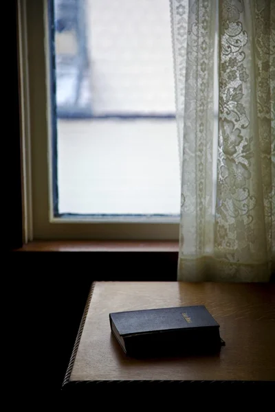 A Bible On A Table