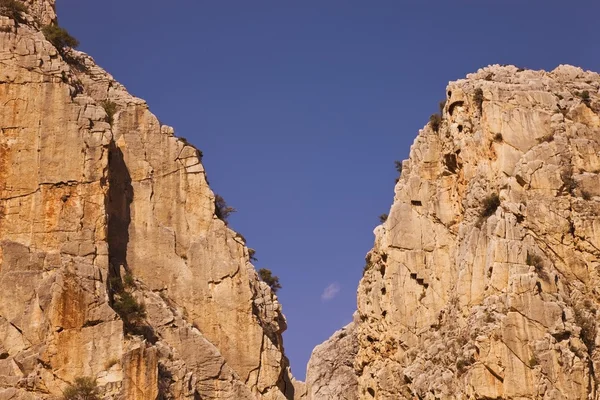 El Chorro Gorge Near Alora. Desfiladero De Los Gaitanes. Malaga Province, Spain — Stock Photo, Image