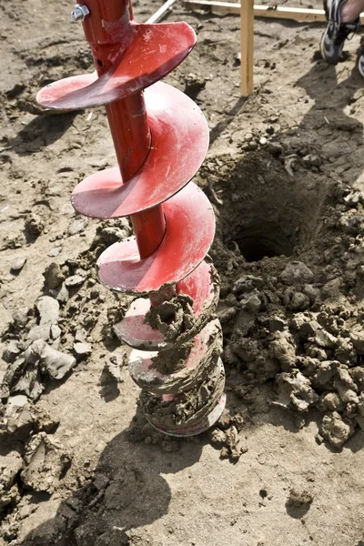 Drilling into the ground — Stock Photo, Image