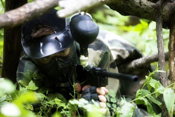 Paintball-Scharfschütze — Stockfoto