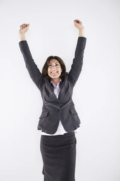 Woman With Her Arms Raised — Stock Photo, Image