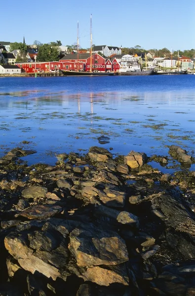 Историческая набережная Луненбурга, Новая Шотландия, Канада — стоковое фото
