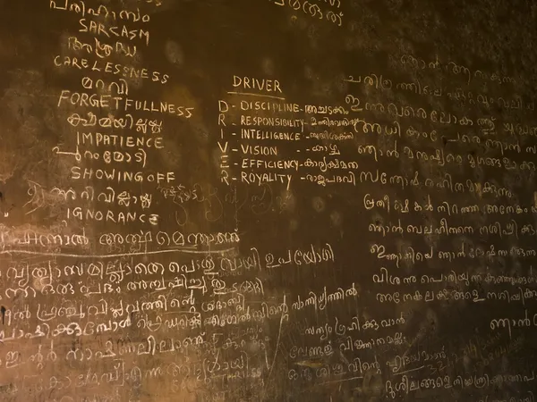 Writing On Chalk Board — Stock Photo, Image