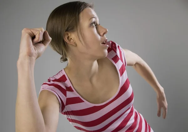 Vrouw uitgevoerd — Stockfoto