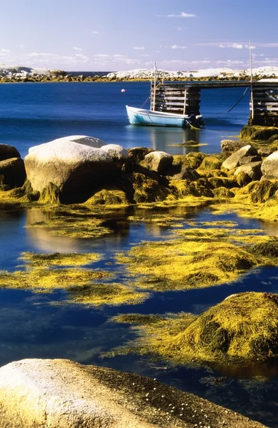 Loď na západ dover, nova scotia, Kanada — Stock fotografie