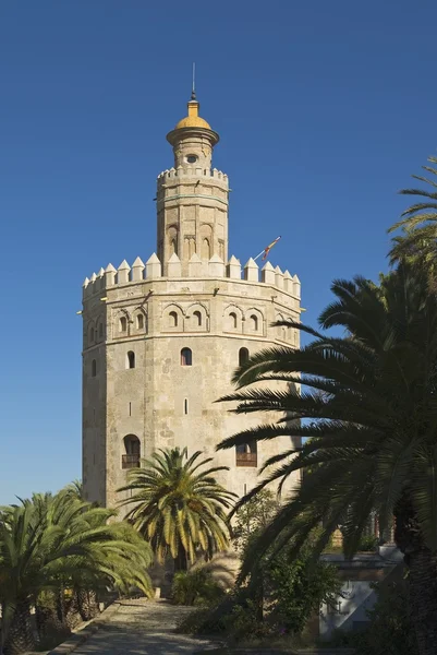 Gold Tower, Seville, Andalucia, Spain — Stock Photo, Image