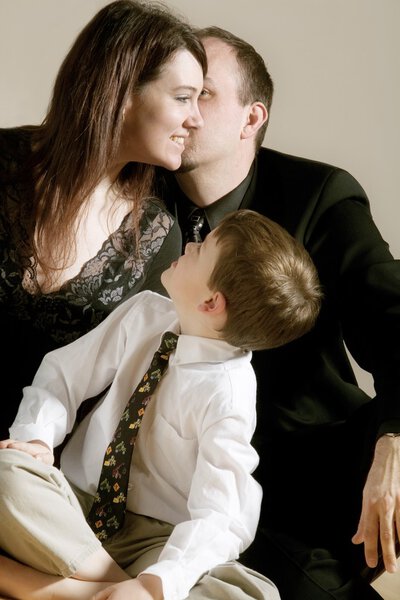 родители с сыном