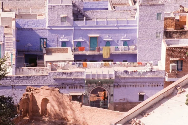 Case blu della casta indù Brahmin, Jodhpur, Rajasthan — Foto Stock