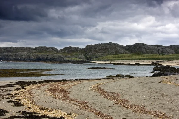 Plaża, raz, Szkocja — Zdjęcie stockowe