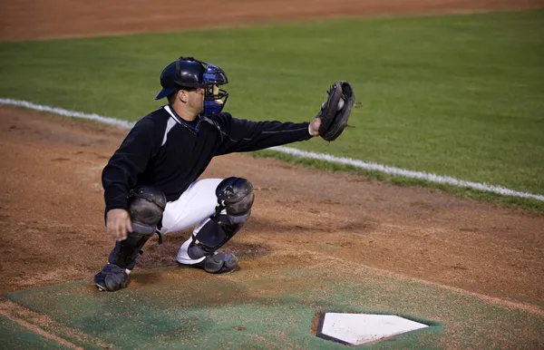 Catcher, Jogo de beisebol — Fotografia de Stock