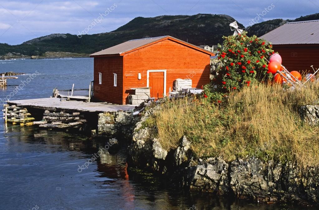 Boat House, Salvage, Newfoundland, Canada — Stock Photo © DesignPicsInc