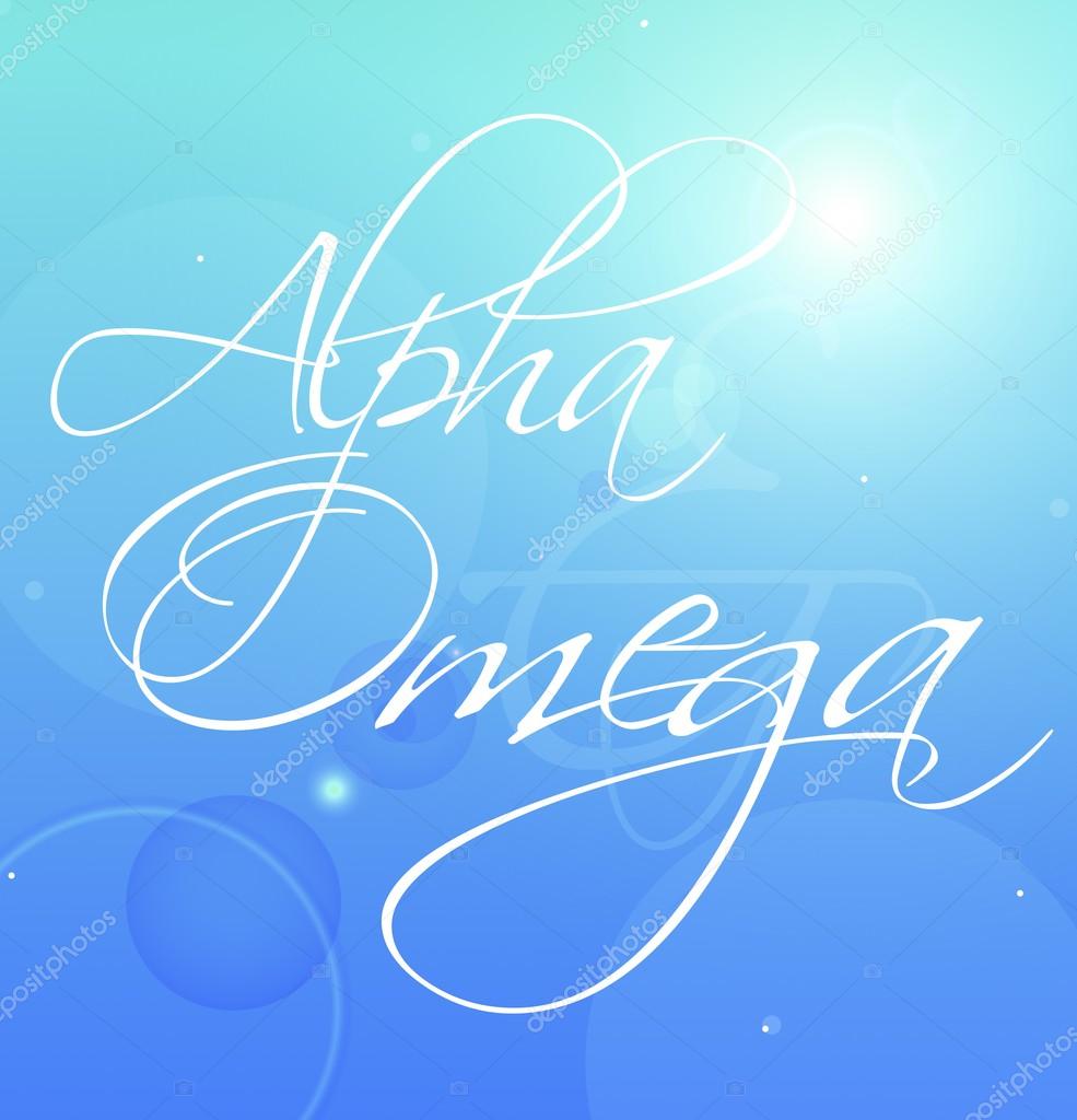 Decorative Writing (Alpha Omega)