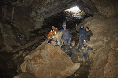 Mağara, cadomin, alberta, Kanada tezahürat dağcı