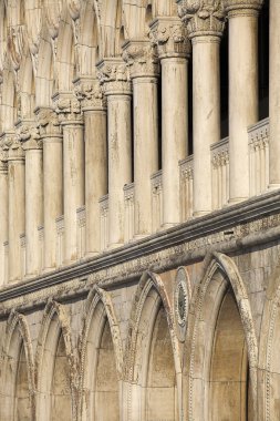 Cephe doge Sarayı, st mark's Meydanı, Venedik, İtalya