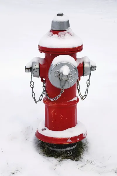 Požární hydrant v zimě — Stock fotografie