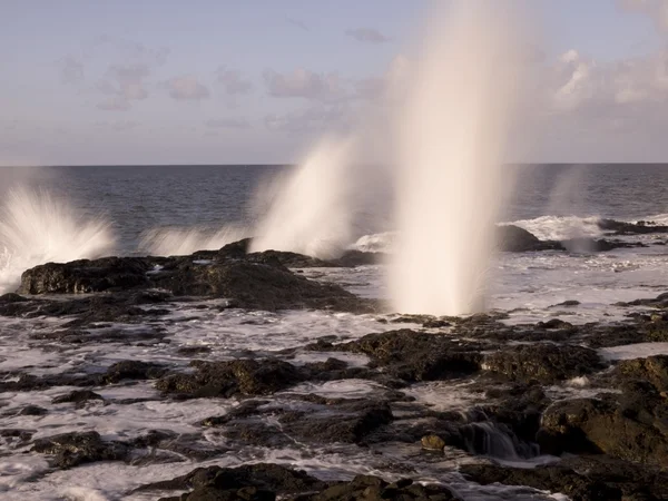 Chrlící roh, Kauai, Havaj — Stock fotografie