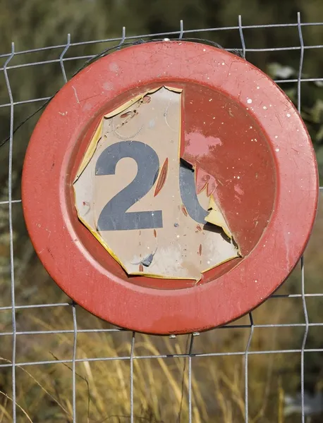 20 kilometer per hour road sign — Stock Photo, Image