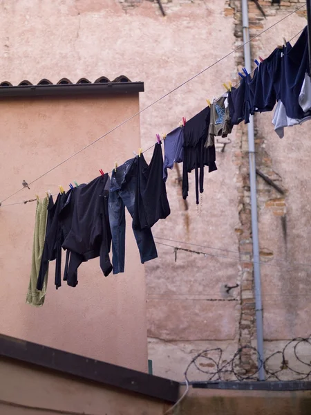 Lavandaria pendurada, Veneza, Itália — Fotografia de Stock