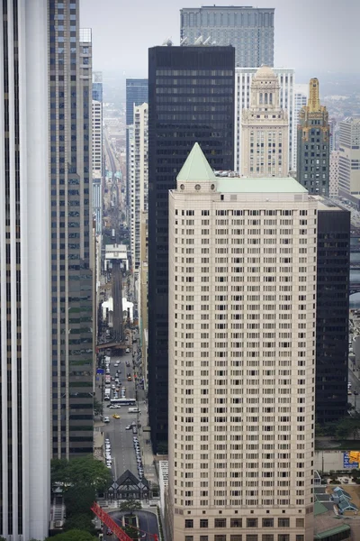 摩天大楼的高角度视图 — 图库照片
