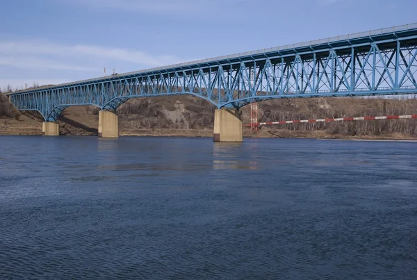橋フレーザー川、テイラー、ブリティッシュ ・ コロンビア、カナダ — ストック写真