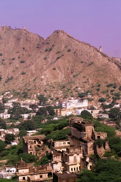 Amber, jaipur, rajasthan, Hindistan yakınındaki tarihi kent — Stok fotoğraf