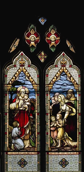 Stained Glass Windows, Waterloo, Québec, Canada — Zdjęcie stockowe