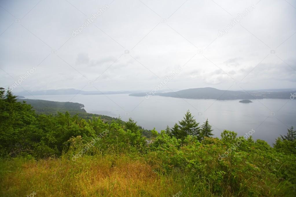 British Columbia, Canada. High Angle View Of The Bay