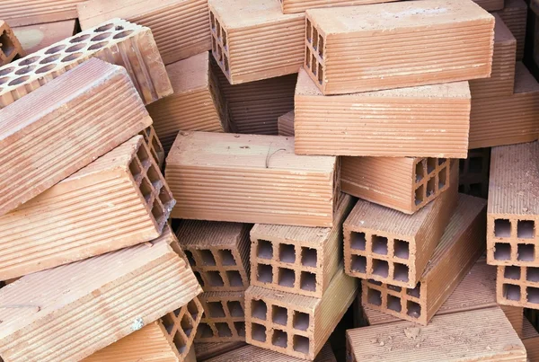 Pile Of Building Bricks — Stock Photo, Image