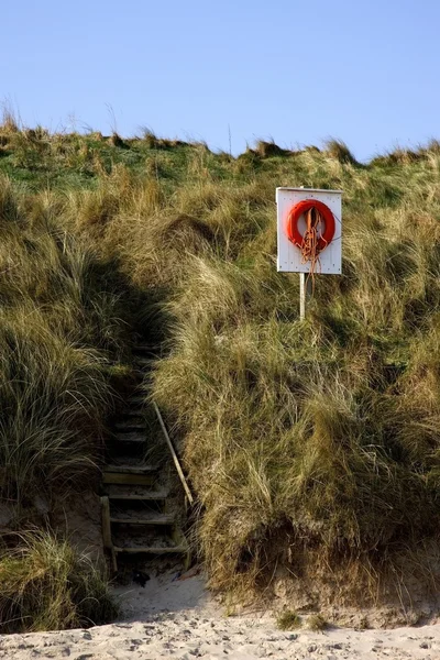 Steps To Beach, Northumberland, England — Stock Photo, Image