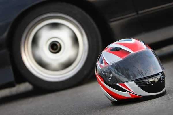 Corrida capacete de carro — Fotografia de Stock