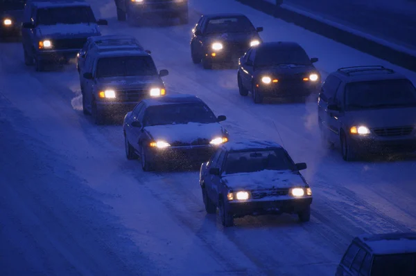 Driving In Winter — Stock Photo, Image