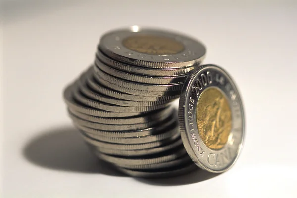 Monedas de primer plano — Foto de Stock