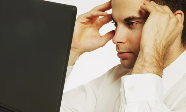 Homme d'affaires éprouvant le stress — Photo