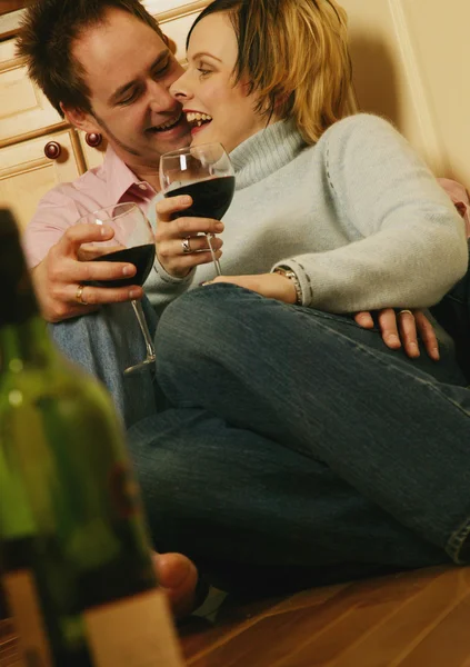 Couple Celebrating Together — Stock Photo, Image