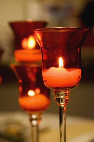 Kerzenhalter aus Glas — Stockfoto