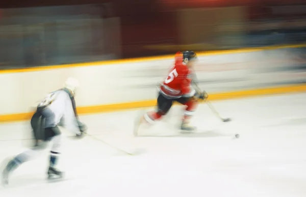 Eishockeyspiel im Gange — Stockfoto